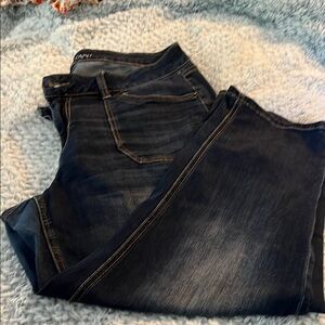 Lane Bryant Dark Wash Capris